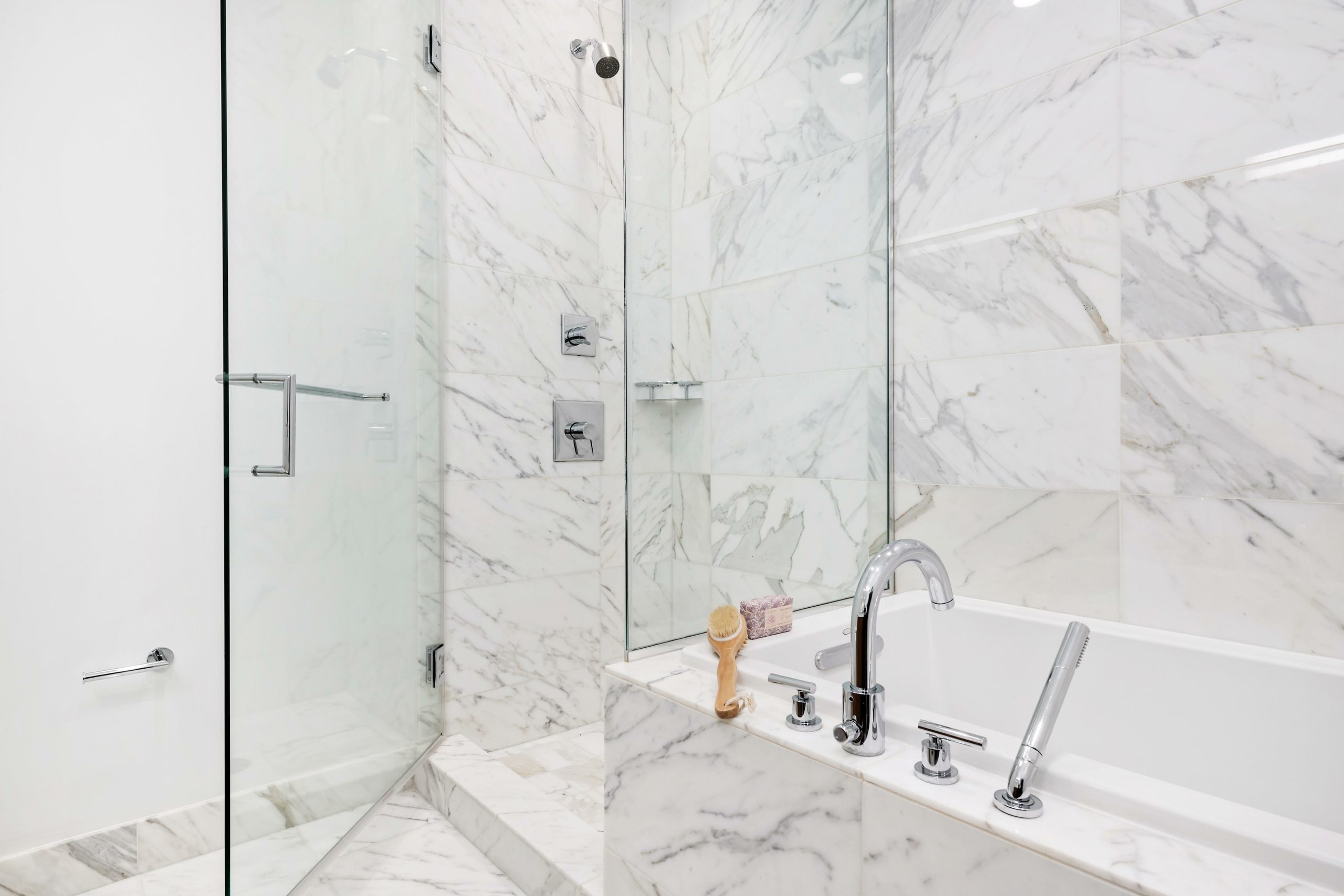 Modern Bathroom With Custom Tempered Glass Chicago